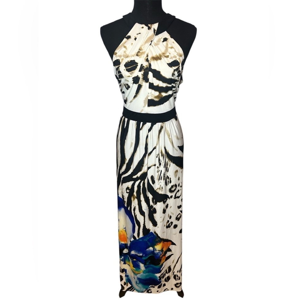Bisou Bisou Strapless Zebra Print Dress